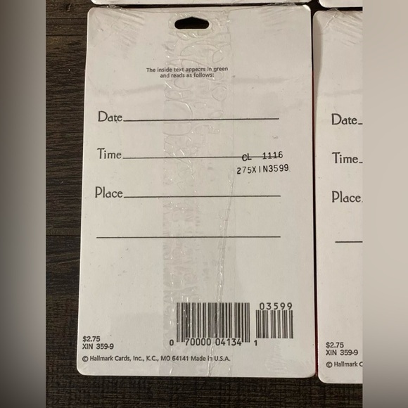 Hallmark Vintage A Holiday Open House Invitations Cards & Envelopes Lot of 4 - Picture 2 of 5